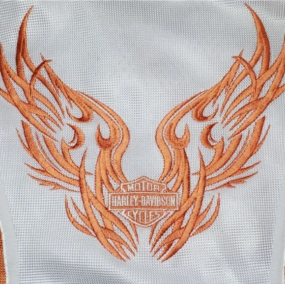 Harley Davidson Bomber Mesh Motorcycle Riding Jacket with Plate & Pad Pockets - Picture 3 of 12